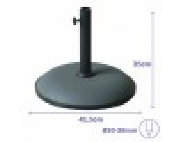 Base pour parapluie Marbueno Сив Кръгъл