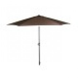 Чадър DKD Home Decor, Черен, Кафяв, Стомана, 300 x 300 x 250 cm - Mobilier de grădină, accesorii și umbrele