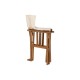 Aiatool Home ESPRIT Бял Кафяв Aкациево дърво 52 x 53 x 87 cm