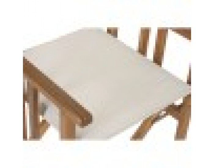 Aiatool Home ESPRIT Бял Кафяв Aкациево дърво 52 x 53 x 87 cm