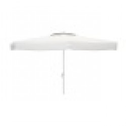 Päikesevari Marbueno Бял полиестер Алуминий Ø 300 cm - Mobilier de grădină, accesorii și umbrele