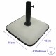 Base pour parapluie Marbueno Бял 45 x 7 x 45 cm Квадратек