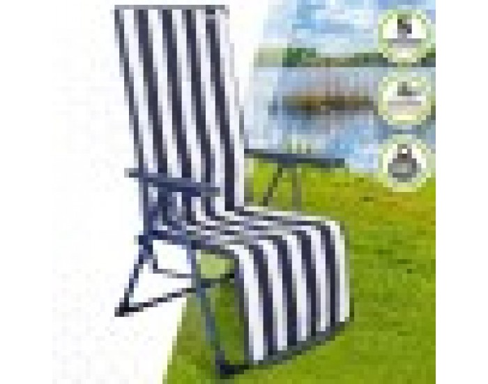 Lamamistool Aktive Бял Морско син наклоняем Раиран 147 x 70 x 48 cm (2 броя)