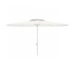 Чадър Marbueno, Бял, полиестер, Стомана, Ø 270 cm - Mobilier de grădină, accesorii și umbrele