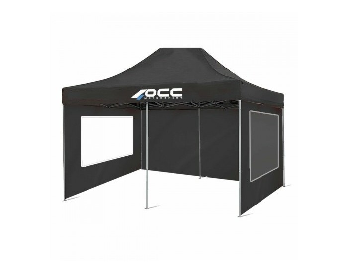 Стена на Палатка OCC Motorsport OCCCARP33 Черен Oxford 420D 6 x 2 m Прозорец