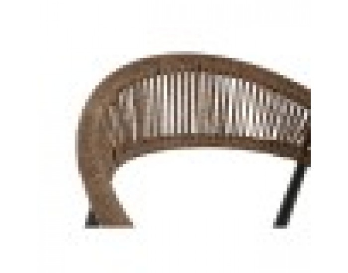 Стол Home ESPRIT Кафяв Черен Алуминий Pатан 56 x 60 x 78 cm
