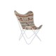 Aiatool DKD Home Decor Оранжев Памук Бял Желязо (74 x 65 x 90 cm)