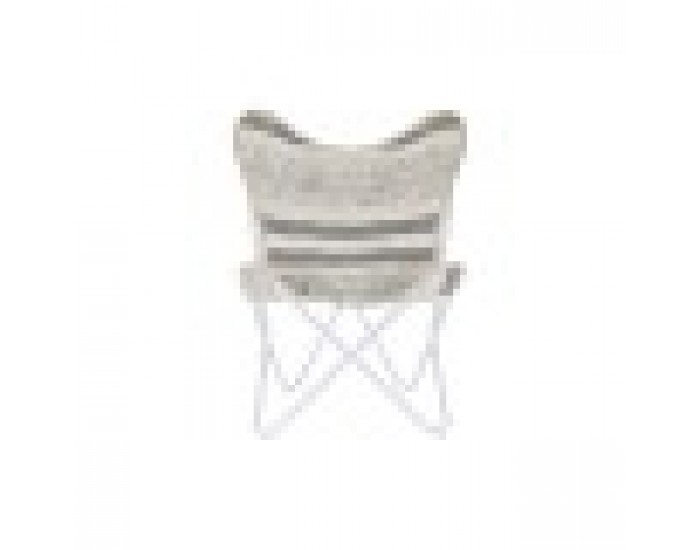 Aiatool DKD Home Decor Сив Памук Бял Желязо (74 x 65 x 90 cm)