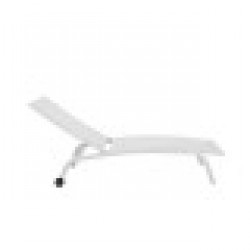 Lamamistool DKD Home Decor С колела PVC Алуминий (187,5 x 64 x 97 cm) - Mobilier de grădină, accesorii și umbrele