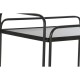 Serveerimislaud DKD Home Decor Черен Метал Кристал 60,5 x 40,5 x 75,5 cm