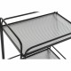 Serveerimislaud DKD Home Decor Черен Метал Кристал 60,5 x 40,5 x 75,5 cm