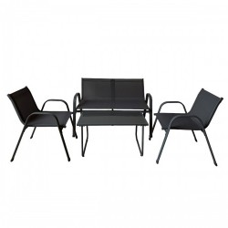 Градински мебели Marbueno Черен 115 x 77 x 65 cm - Mobilier de grădină, accesorii și umbrele