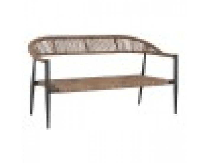 Градински диван Home ESPRIT Алуминий 131 x 55 x 76 cm