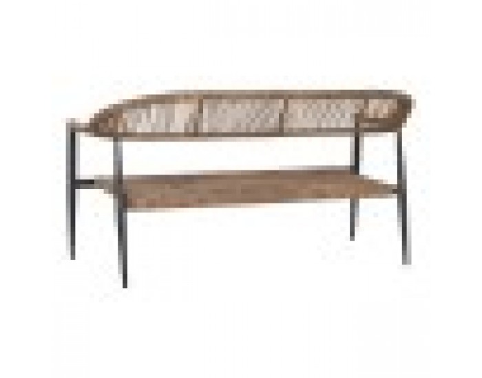 Градински диван Home ESPRIT Алуминий 131 x 55 x 76 cm