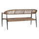 Градински диван Home ESPRIT Алуминий 131 x 55 x 76 cm