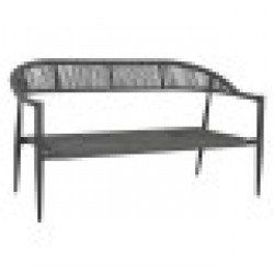 Градински диван Home ESPRIT Алуминий 131 x 55 x 76 cm - Mobilier de grădină, accesorii și umbrele