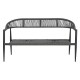 Градински диван Home ESPRIT Алуминий 131 x 55 x 76 cm