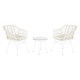 Комплект от маса с 2 стола DKD Home Decor 56 x 57,5 x 82 cm
