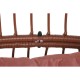 Градинско кресло DKD Home Decor 99 x 71 x 147 cm Метал теракота синтетичен ратан Бял