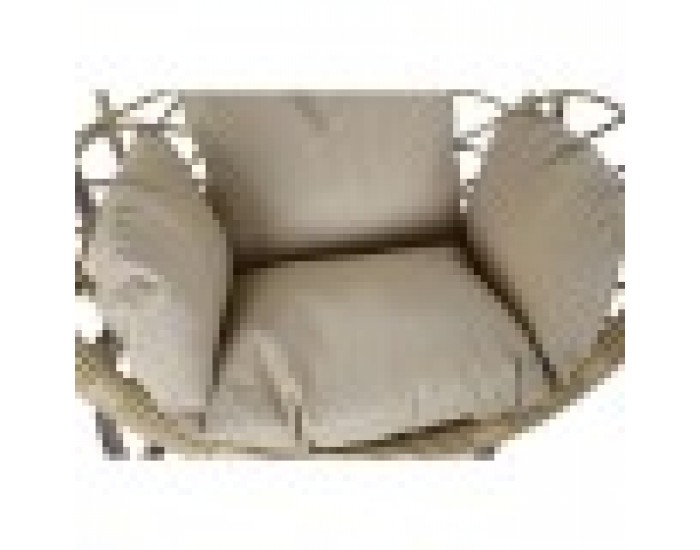 Градинско кресло DKD Home Decor Кафяв полиестер синтетичен ратан Алуминий (100 x 70 x 125 cm)