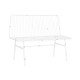 Комплект от Маса и 3 Кресла Home ESPRIT Бял Метал 115 x 53 x 83 cm