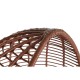 Градинско кресло DKD Home Decor 90 x 65 x 151 cm Метал теракота синтетичен ратан