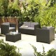 Градински мебели SP Berner Diva Tropea Антрацит Тъмно сив (4 Части)