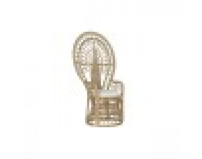 Градинско кресло DKD Home Decor Бял Кафяв Естествен 92 x 66 x 145 cm 86 x 51 x 145 cm 88 x 60 x 146 cm