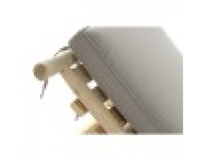 Lamamistool DKD Home Decor Естествен Тик полиестер Светло сив (209 x 86 x 35 cm)