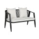 Комплект от Маса и 3 Кресла Home ESPRIT Черен Кристал Стомана 123 x 66 x 72 cm