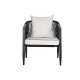 Комплект от Маса и 3 Кресла Home ESPRIT Черен Кристал Стомана 123 x 66 x 72 cm