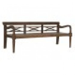 Пейка Home ESPRIT Тъмно сив тиково дърво 190 x 70 x 75 cm - Mobilier de grădină, accesorii și umbrele