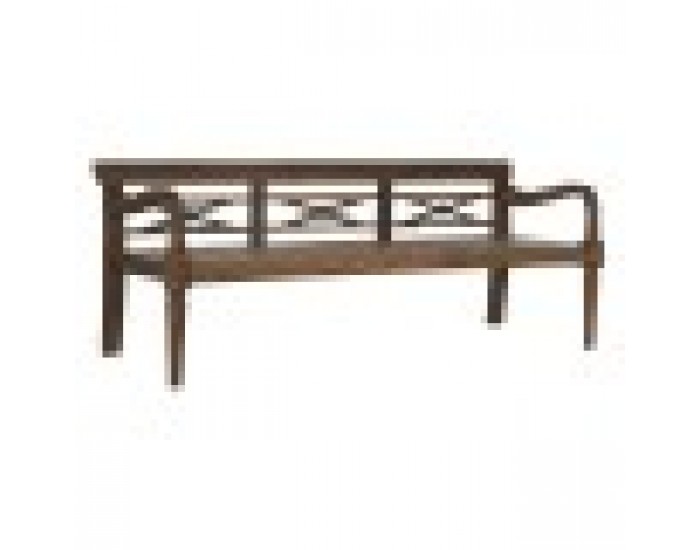 Пейка Home ESPRIT Тъмно сив тиково дърво 190 x 70 x 75 cm