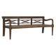 Пейка Home ESPRIT Тъмно сив тиково дърво 190 x 70 x 75 cm