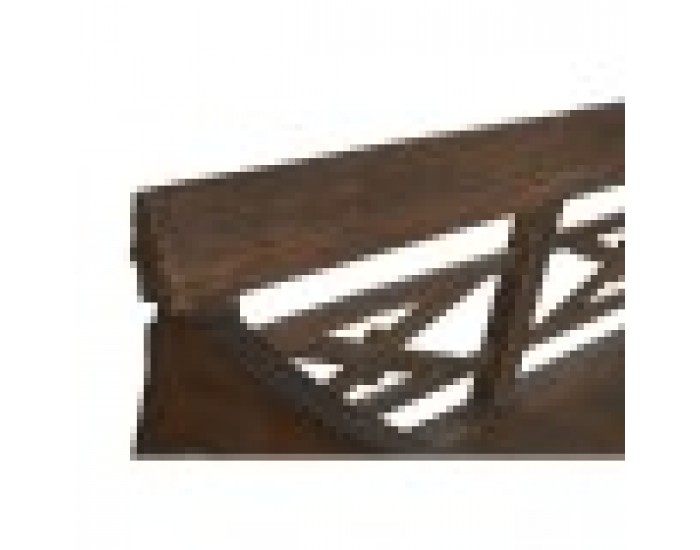 Пейка Home ESPRIT Тъмно сив тиково дърво 190 x 70 x 75 cm