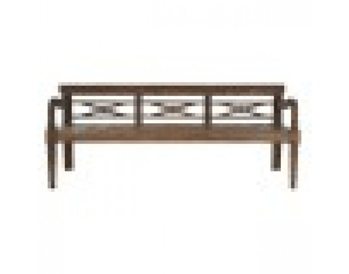 Пейка Home ESPRIT Тъмно сив тиково дърво 190 x 70 x 75 cm