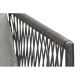 Градински диван DKD Home Decor Черен полиестер Въже Алуминий (2 pcs) (192 x 163 x 86 cm)