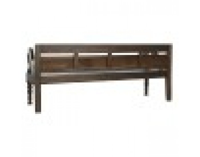 Пейка Home ESPRIT Тъмно сив тиково дърво 196 x 68 x 82 cm