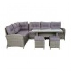 Комплект от диван и маса DKD Home Decor Навън (4 pcs) - Mobilier de grădină, accesorii și umbrele
