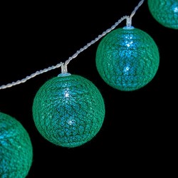 Гирлянда от LED Топки Ø 5 cm Зелен (2 m) - Iluminat exterior, plase și decorațiuni