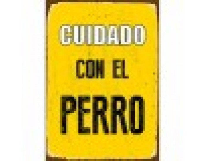 Табелка Magnet & Steel Cuidado con el Perro 14,8 x 21 cm