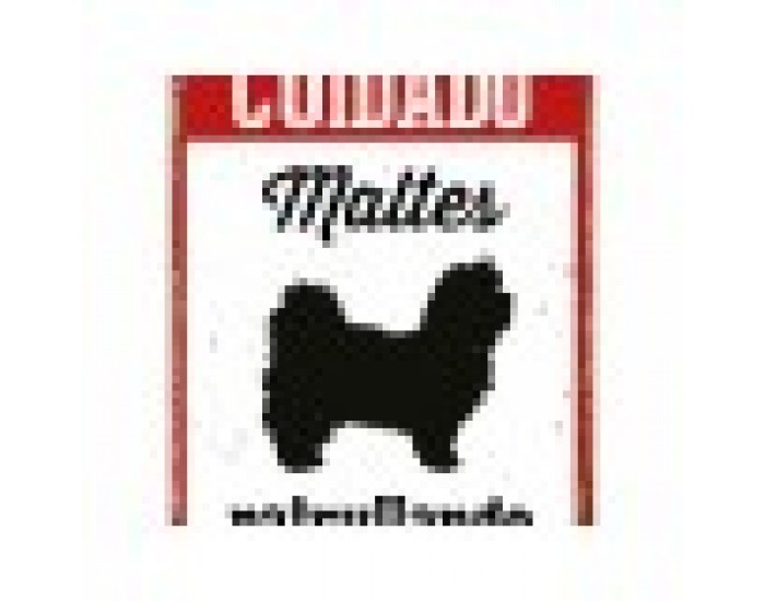 Табелка Magnet & Steel Cuidado Maltés Patrullando 14,8 x 21 cm