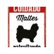 Табелка Magnet & Steel Cuidado Maltés Patrullando 14,8 x 21 cm