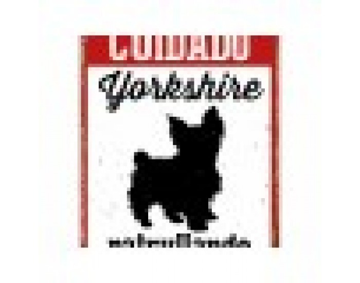 Табелка Magnet & Steel Cuidado Yorkshire Patrullando 14,8 x 21 cm