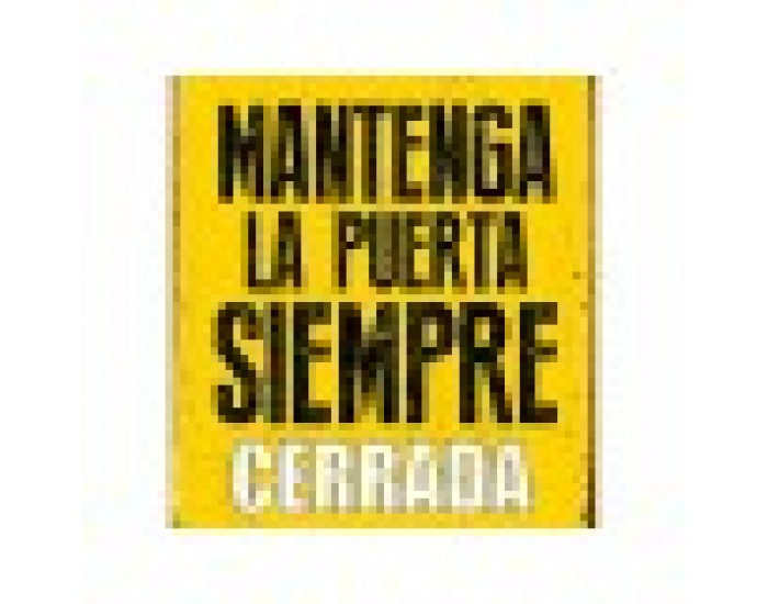 Табелка Magnet & Steel Mantenga la Puerta Siempre Cerrada 14,8 x 21 cm