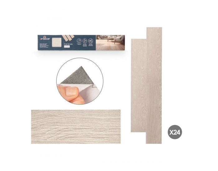 Винил GiftDecor Parquet Сив 24 броя
