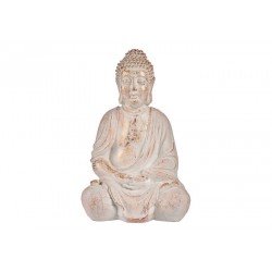 Decorative Figure for Garden Буда Бял/Златен Полирезин (24,5 x 50 x 31,8 cm) - Comparare produse