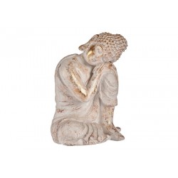 Decorative Figure for Garden Буда Бял/Златен Полирезин (28,5 x 43,5 x 37 cm) - Comparare produse