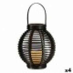 LED Фенер Кафяв Пластмаса (4 броя) - Iluminat exterior, plase și decorațiuni
