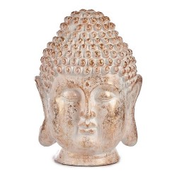 Decorative Figure for Garden Буда Глава Бял/Златен Полирезин (31,5 x 50,5 x 35 cm) - Iluminat exterior, plase și decorațiuni